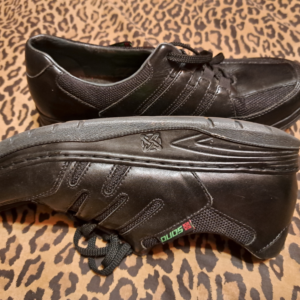 Mephisto Black Leather Sneakers